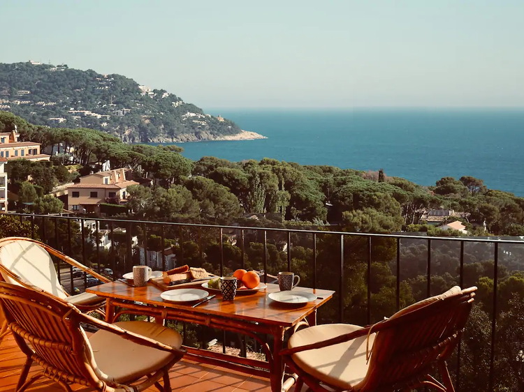 Vistas de altura al Mediterráneo desde Palafrugell