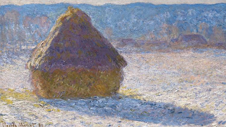 Claude Monet, 'Grainstack (Snow Effect)' 1891. Oil on canvas, 65.4 x 92.4 cm. Museum of Fine Arts, Boston.