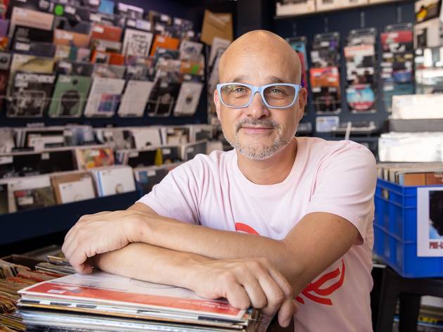 Stephan Gyory The Record Store Stephan Gyory The Record Store owner in his shop