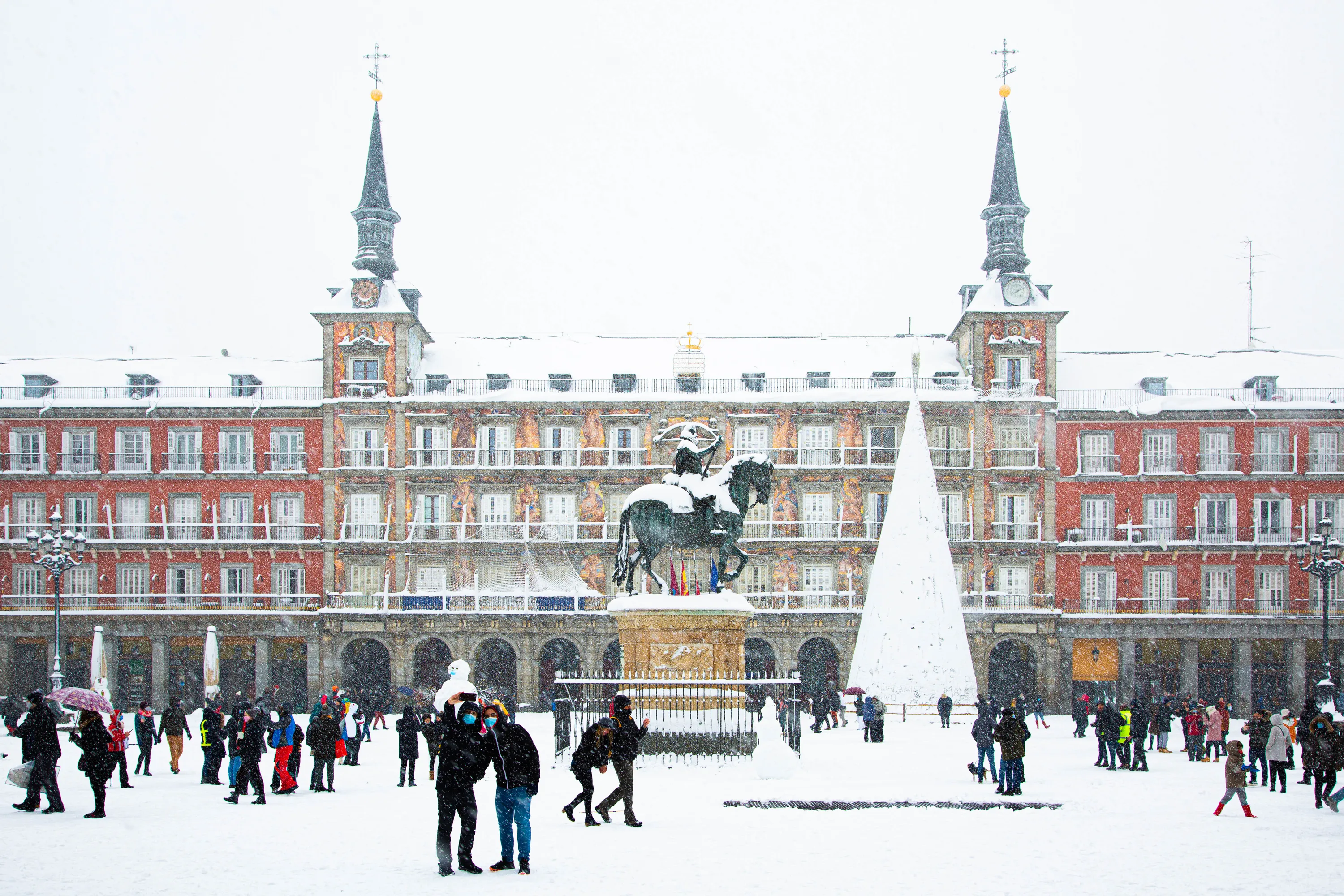 Madrid in the snow