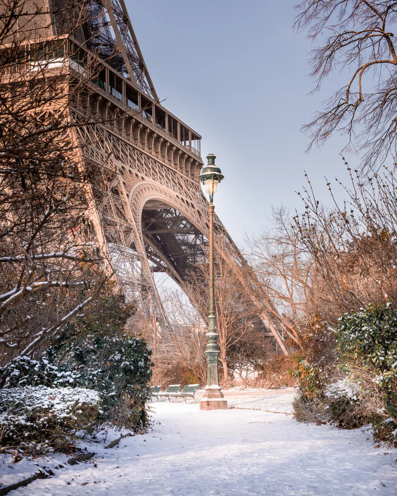Paris in the snow