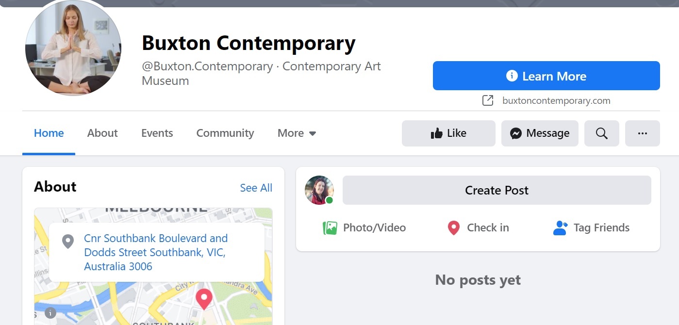 Buxton Contemporary Facebook page