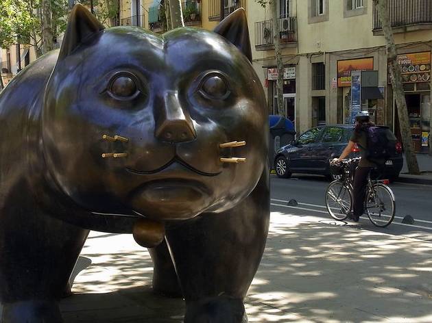 Escultura El gat, de Botero Escultura El gat, de Botero