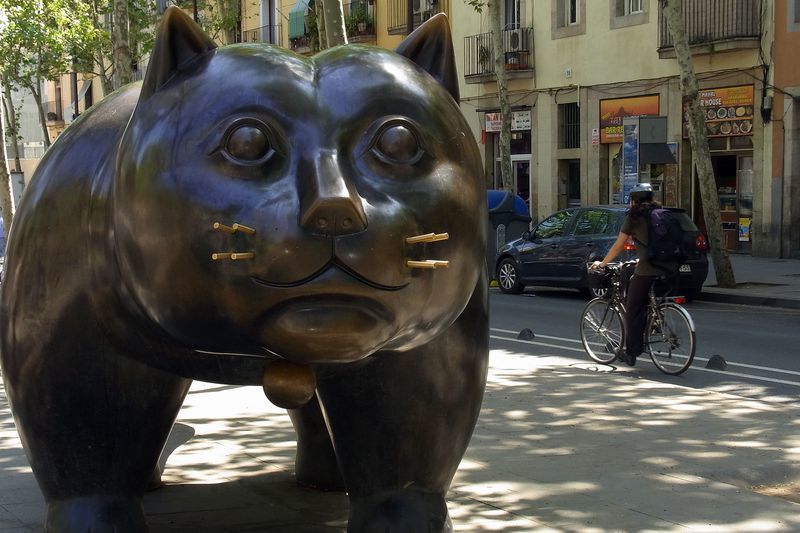 Muere Fernando Botero, el escultor del gato de la rambla del Raval de ...