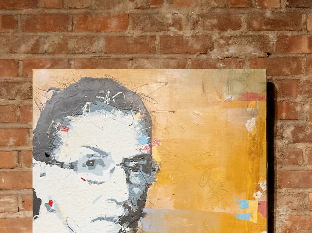 Check out a seven-foot-tall portrait of RBG at this new free exhibit in Chelsea Market
