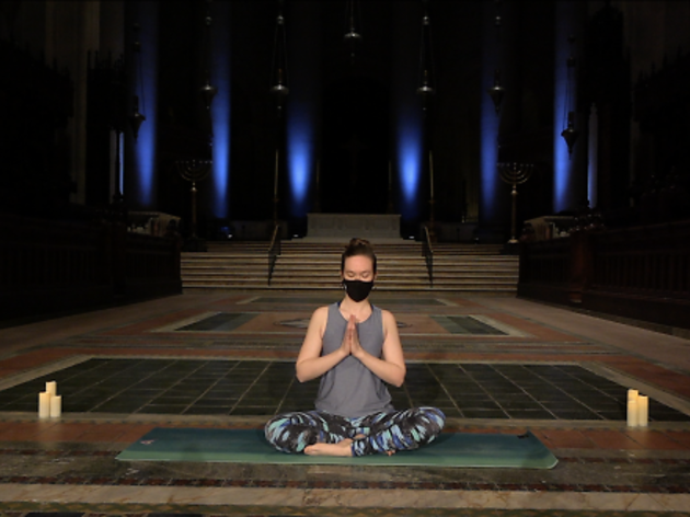 yoga at Cathedral of St. John the Divine yoga at Cathedral of St. John the Divine