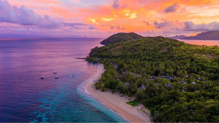 A sunset in Fiji