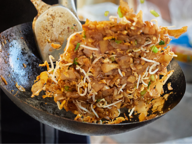 Chatswood Noodles being stir fried