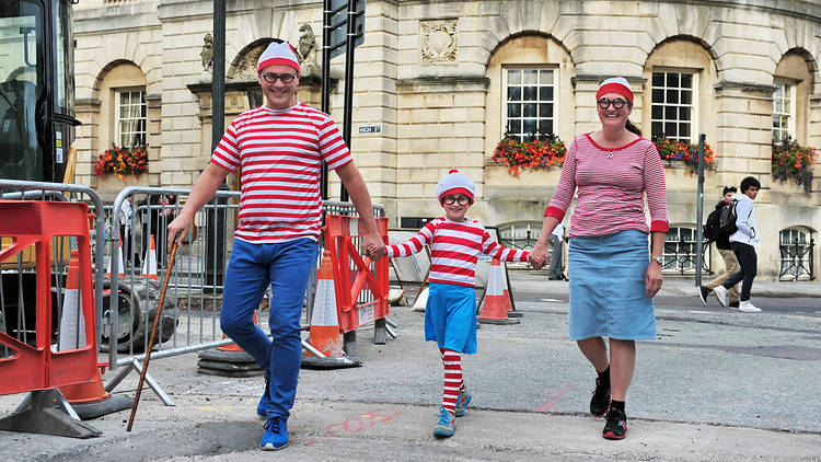 Family dressed up as Where’s Wally?