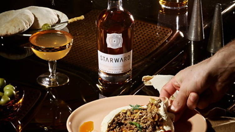 Hummus and Starward whisky (Photograph: Supplied)