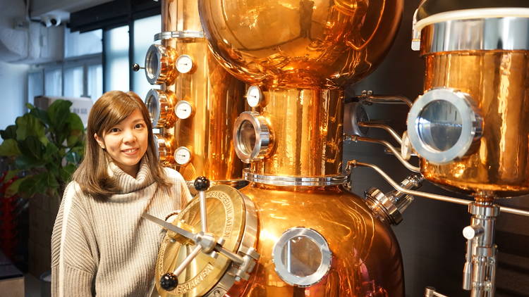 Dimple Yuen, head distiller and co-founder of Two Moons Distillery, 32 years old