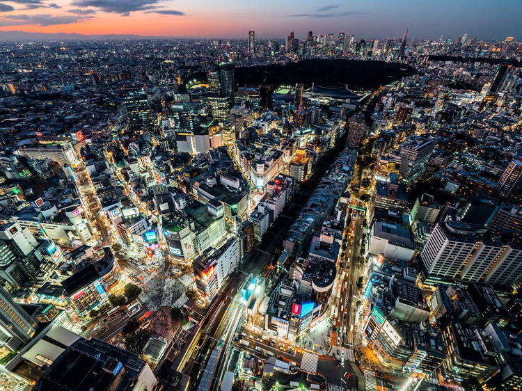 Tokyo skyline, Shibuya, Tokyo cityscape, Tokyo view