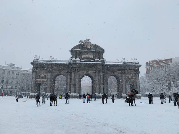 Nieve en Madrid borrasca Filomena Nieve en Madrid borrasca Filomena