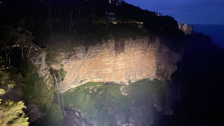 Katoomba Falls at night