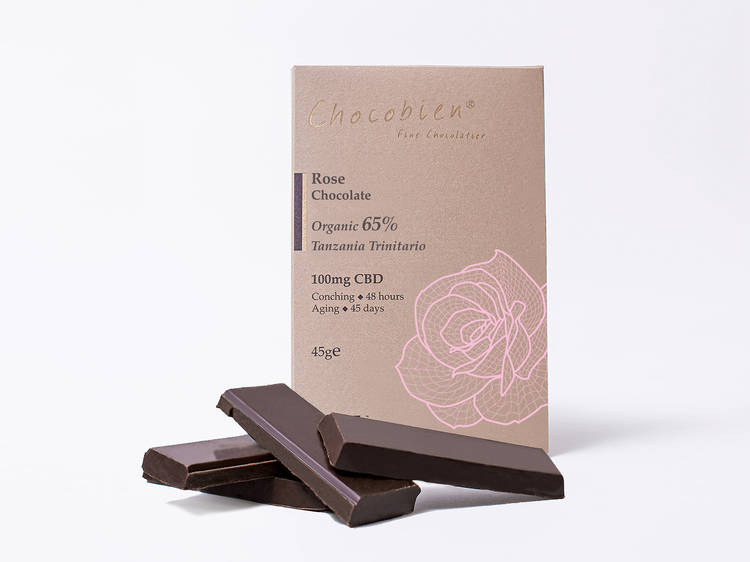 Chocobien Tanzania Trinitario Rose Bar with CBD