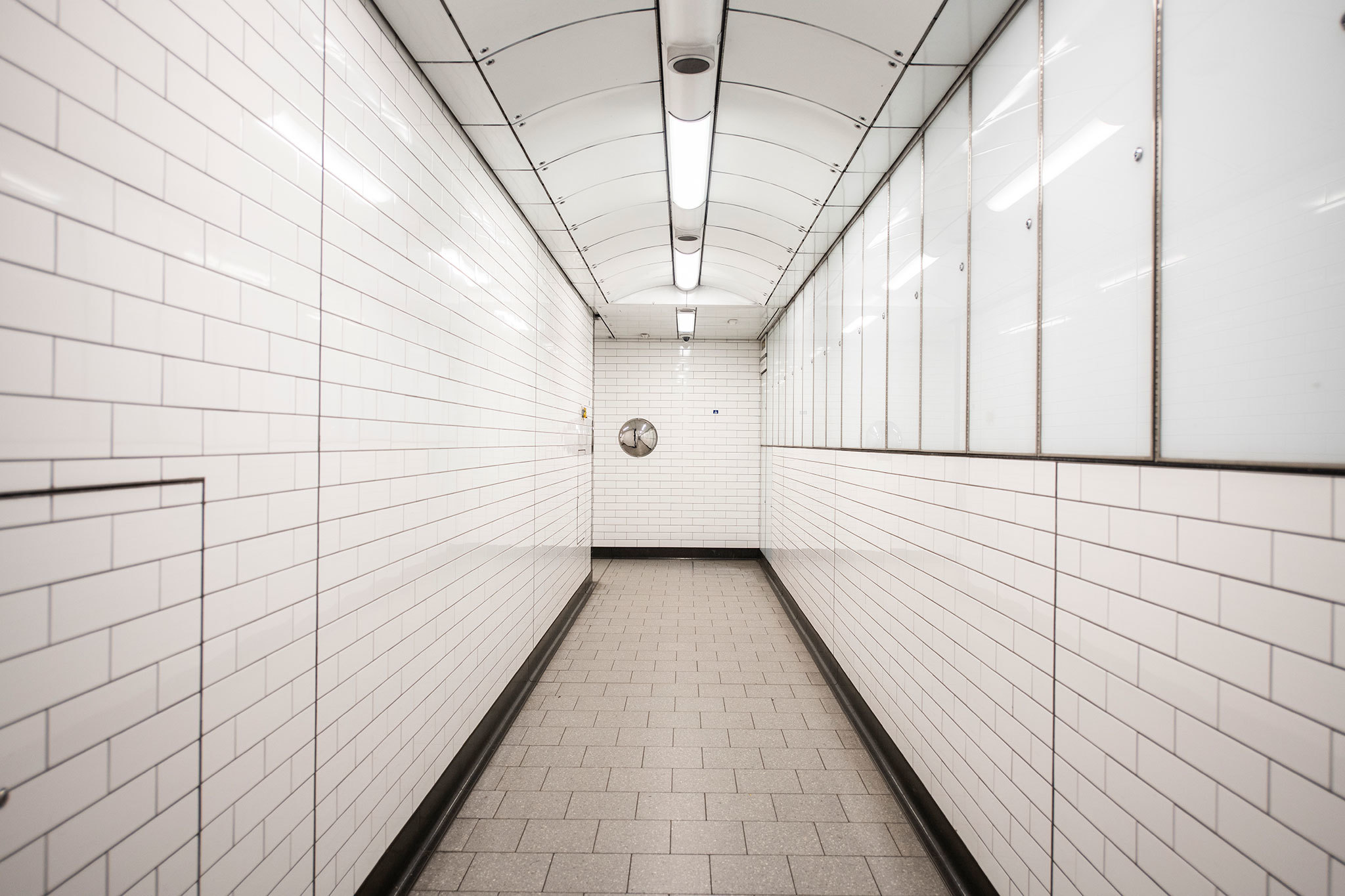 Empty underground photography series shot during lockdown in London