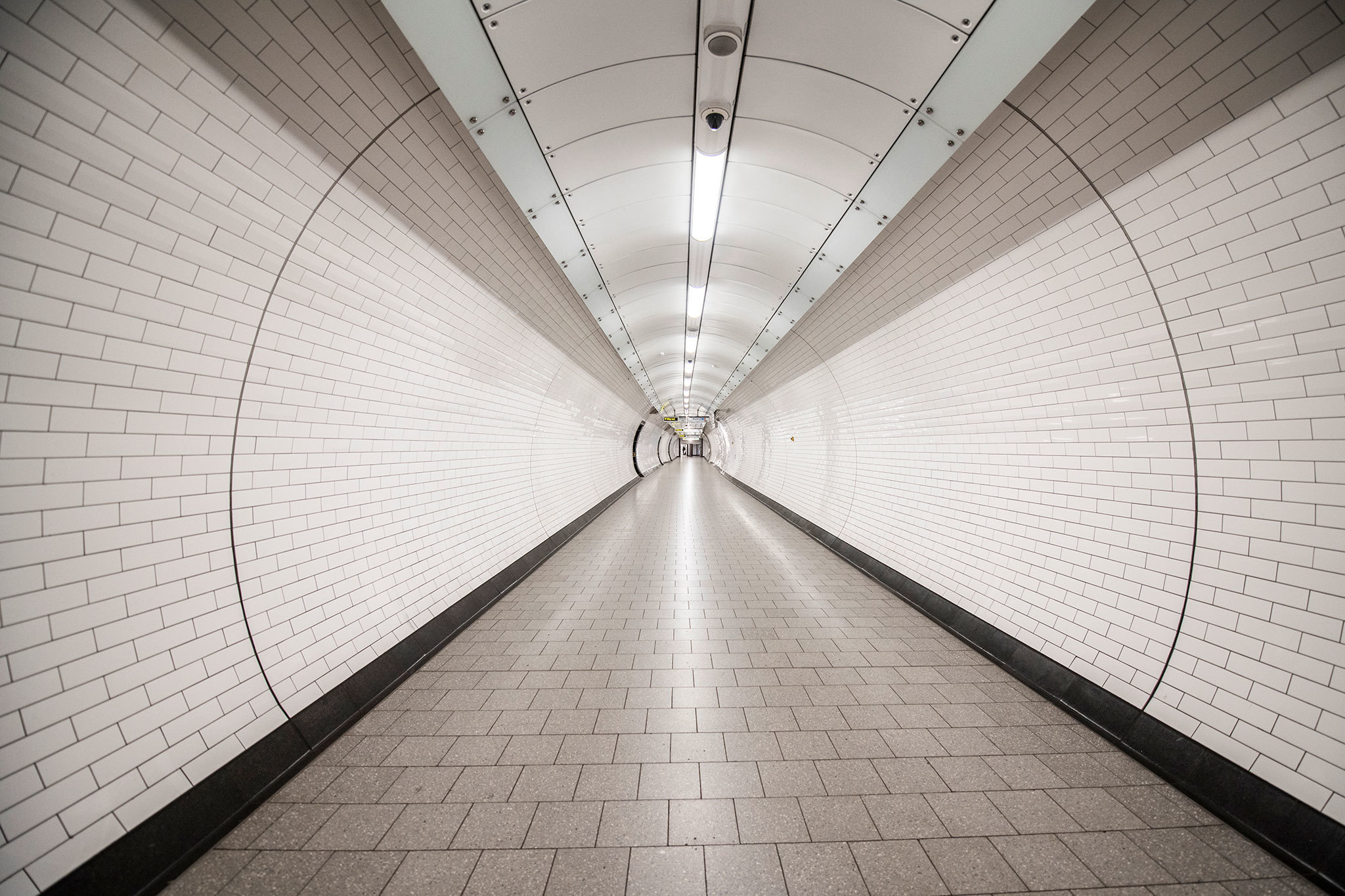 Empty underground photography series shot during lockdown in London