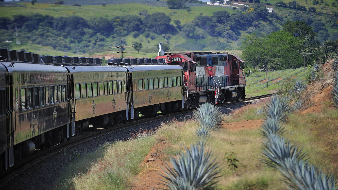 El tren con barra libre de tequila