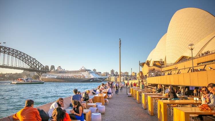 People sitting at Opera Kitchen