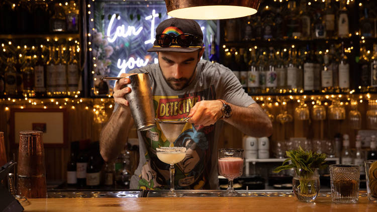 La Farmacia bartender (Photograph: Daniel Boud)