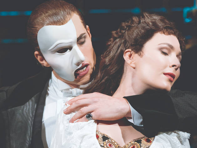 The Phantom of the Opera, Sydney Opera House 2021 Josh Piterman in the famous half-face mask of The Phantom of the Opera