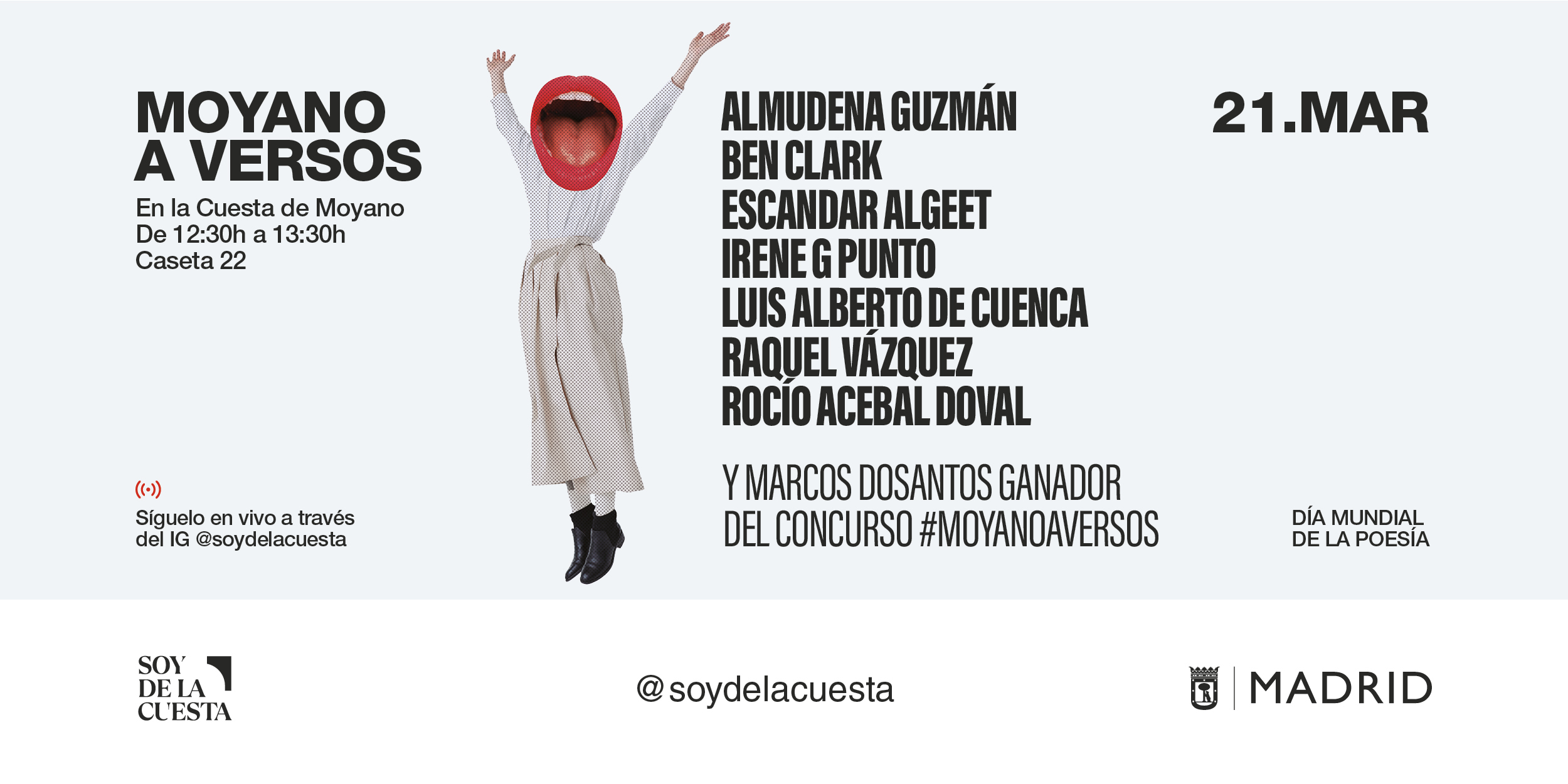 Recital Moyano a Versos