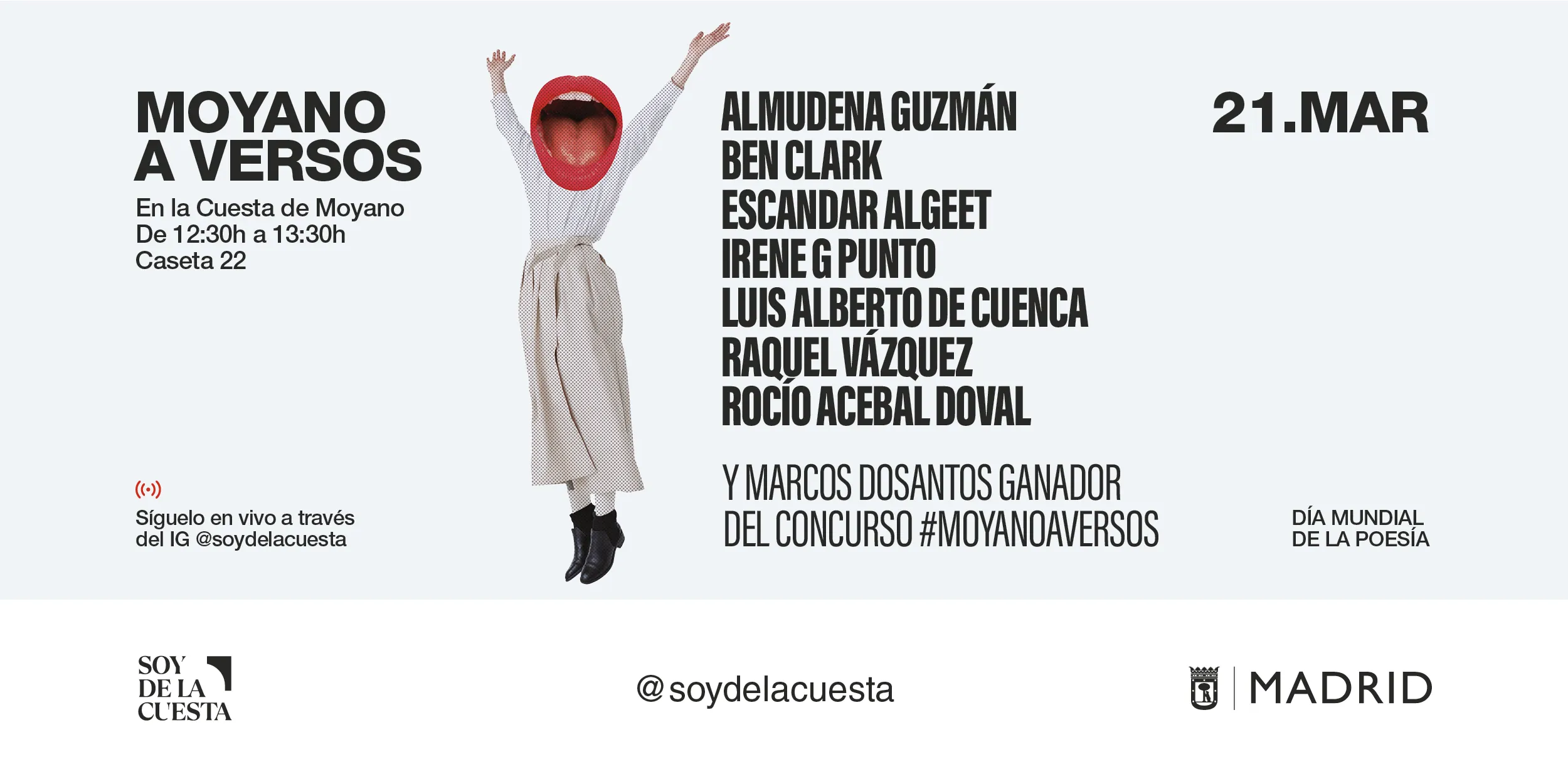 Recital Moyano a Versos