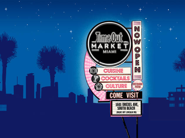 Time Out Market - Now Open Neon Sign