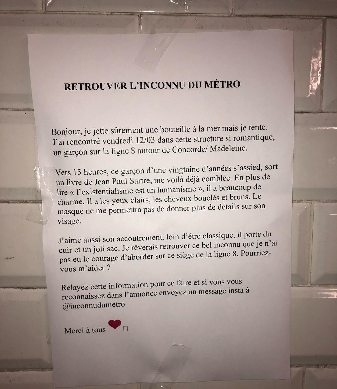 © @inconnudumetro