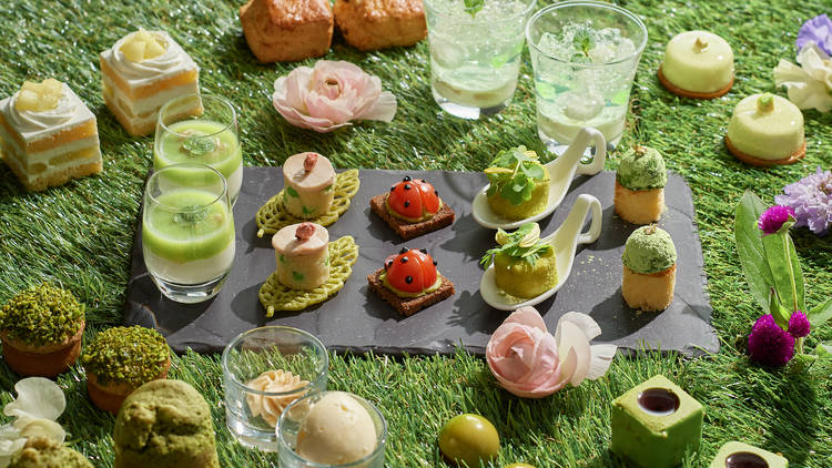 Andaz Tokyo spring green afternoon tea