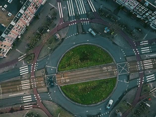 Roundabout in Amsterdam Roundabout in Amsterdam