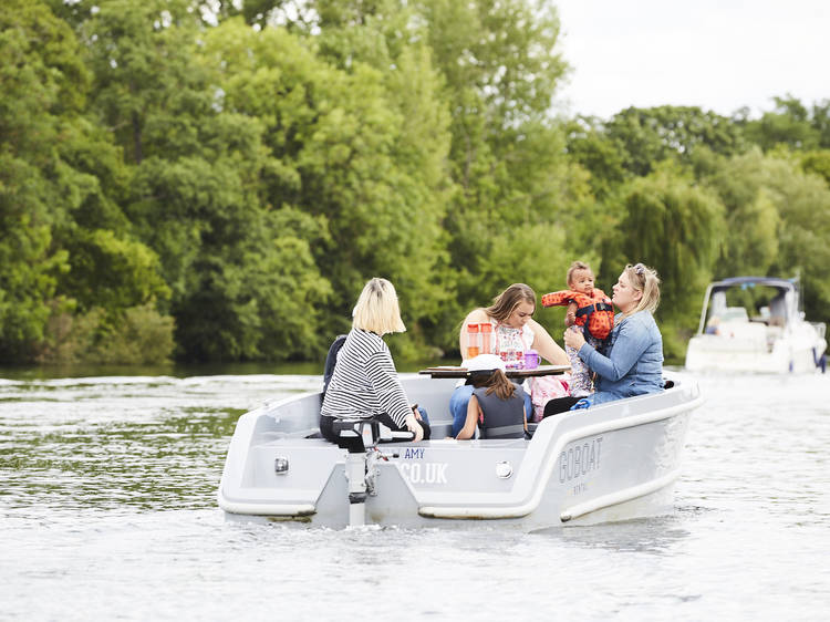 Rent a boat and go for a float along London’s canals