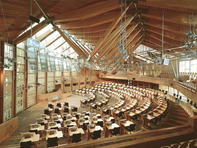 Parlament d'Escòcia, obra d'Enric Miralles Parlament d'Escòcia, obra d'Enric Miralles