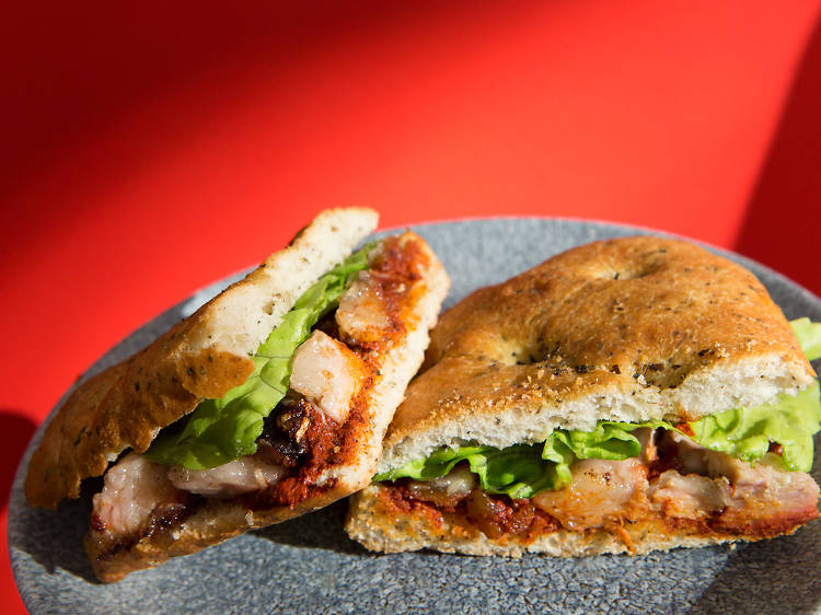 Pork jowl sandwich from Sants Es Crema | Barcelona
