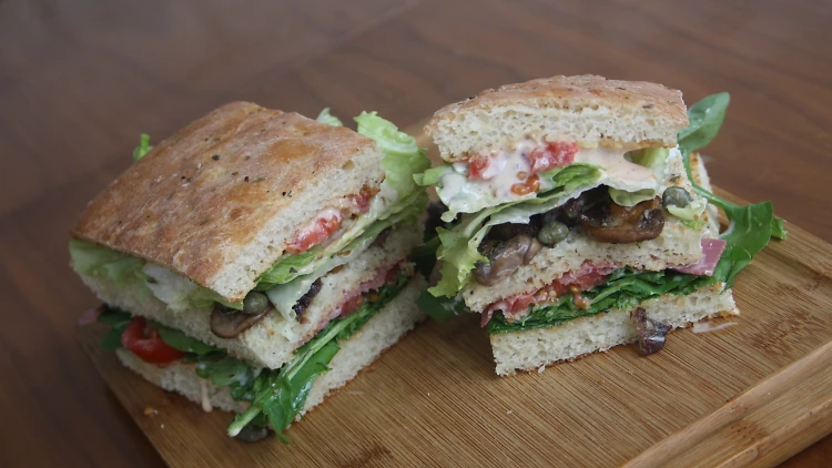 Blue panini from Bubada Club Sandwiches and More Blue panini from Bubada Club Sandwiches and More