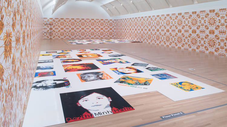 Installation view of Ai Weiwei: Trace at Skirball Cultural Center.