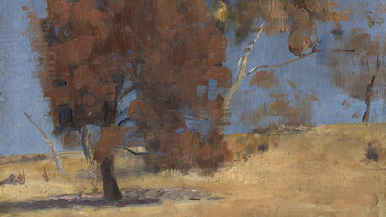 She-oak and sunlight hero (Photograph: NGV | Detail of She-oak and sunlight, 1889, Tom Roberts)