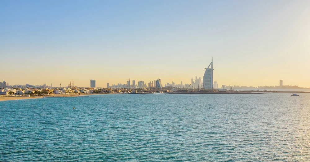 Coastline and Burj al Arab, Dubai
