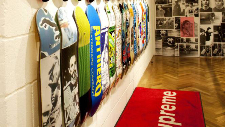 Supreme, the edgy skate shop.  Supreme, Supreme brand, Supreme