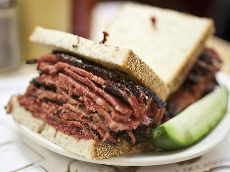 The Pastrami on Rye at Katz’s Deli