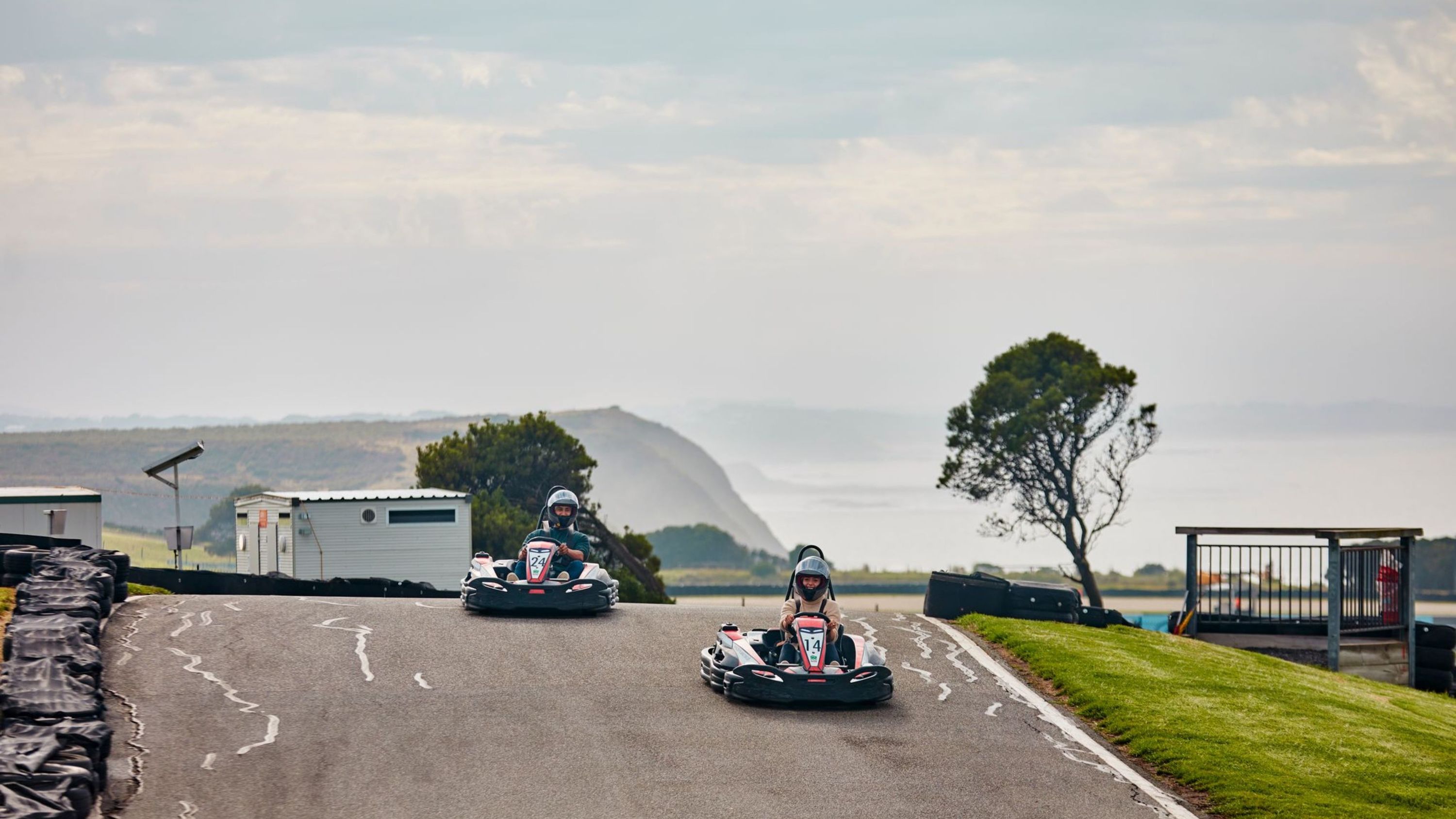 Go Karts overlooking cliffs on Phillip Island