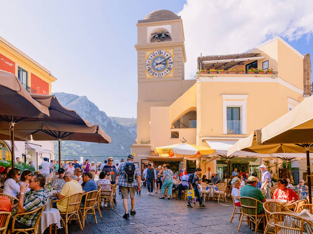 Piazza Umberto in Capri Piazza Umberto in Capri