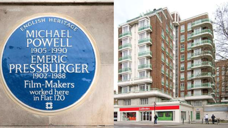 Powell & Pressburger blue plaque, London