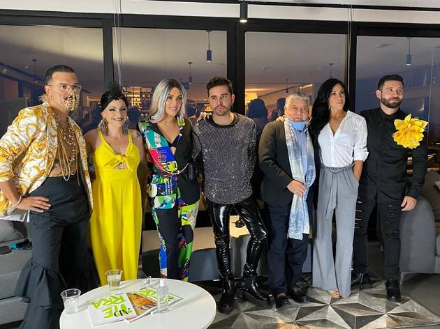 Iconic Drag Fashion Week Inetgrantes de Iconic Drag Fashion Week en conferencia de prensa