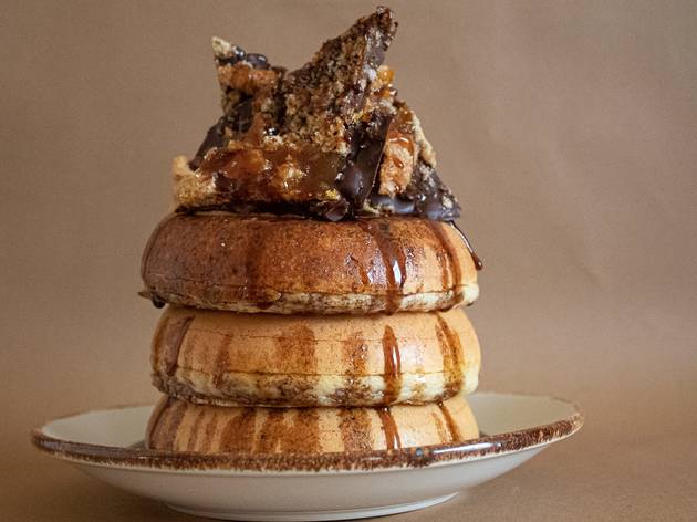 Pancakes de Fluffs Bakery y Chubbies Burguer Pancakes de Fluffs Bakery y Chubbies Burguer