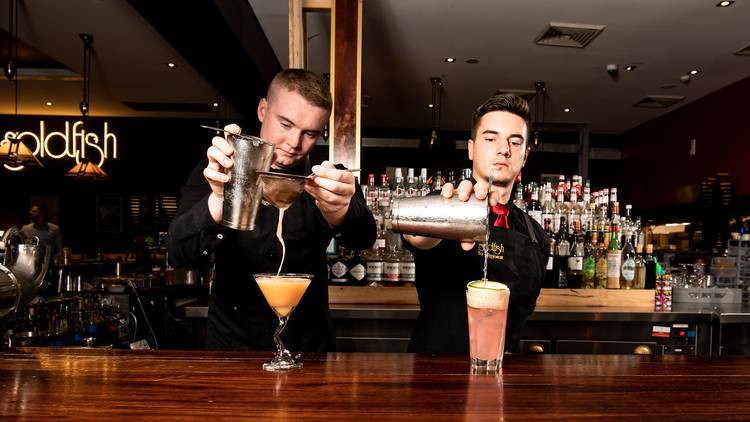 Bartenders at Goldfish Bar and Restaurant Pokolbin