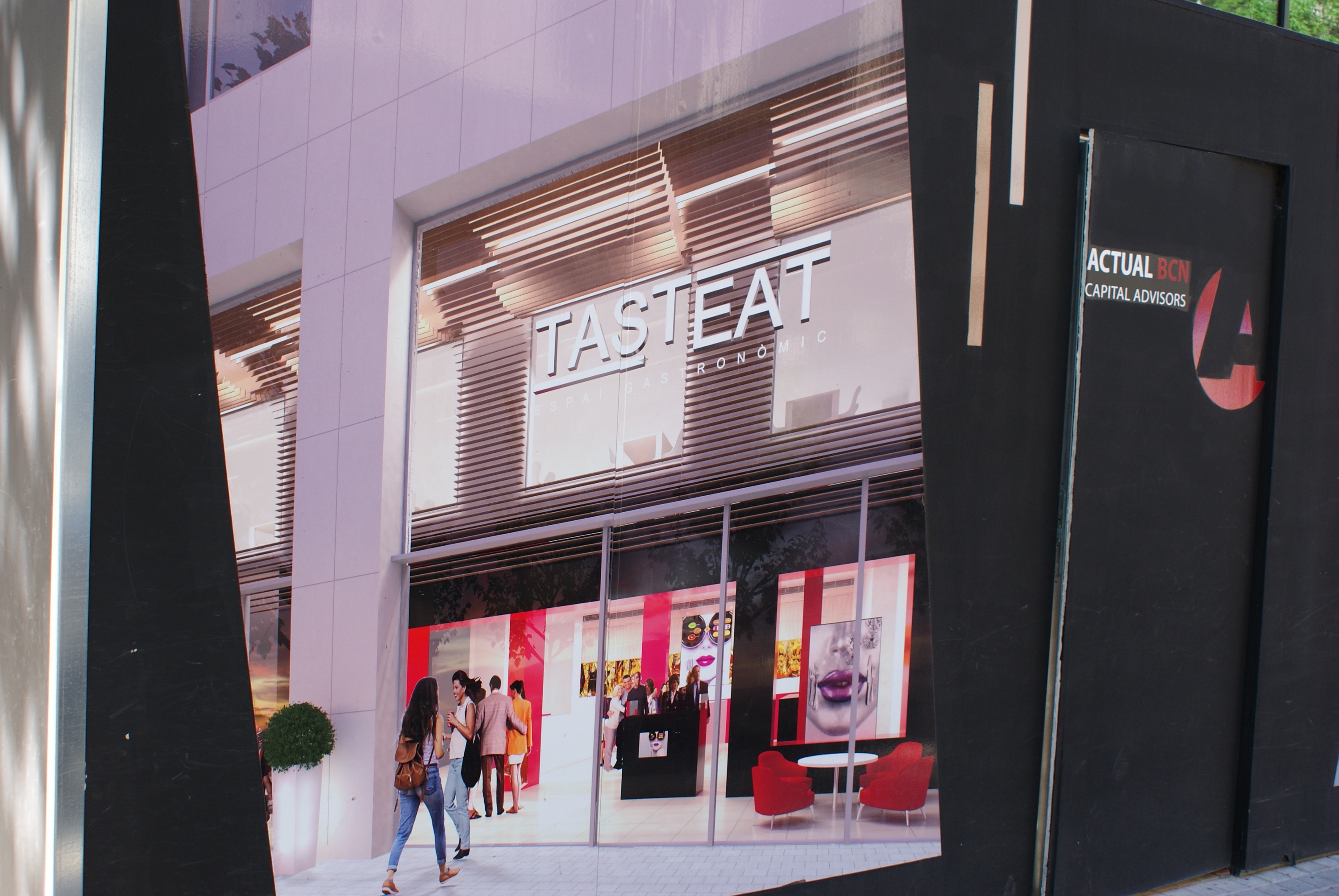 Un 'render' a pie de obra del futuro espacio Tast Eat Barcelona