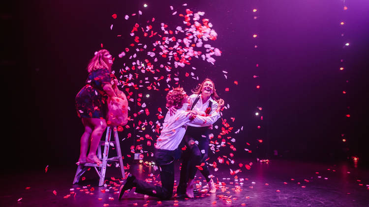 People on stage for I Want To Know What Love Is, Darlinghurst 2021