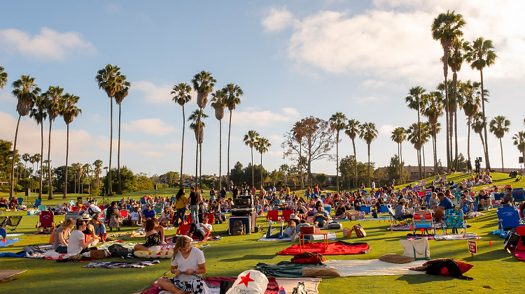 Catch a movie in a park during Street Food Cinema