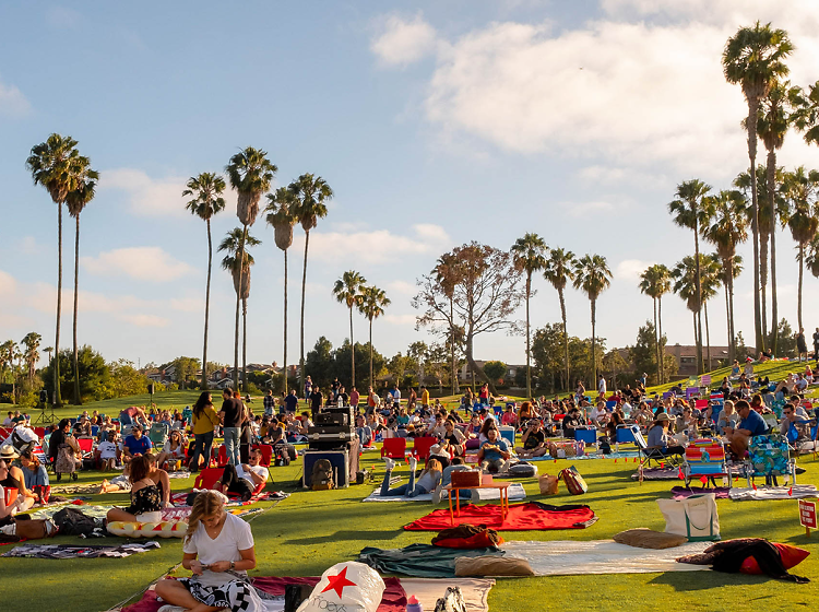 Catch a movie in a park during Street Food Cinema